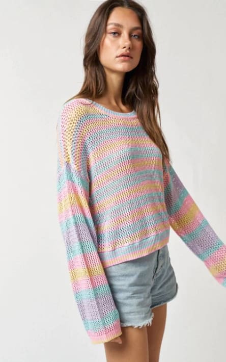 Lavalon- Rainbow Sweater - sweater