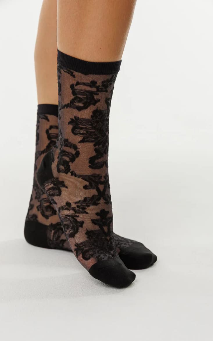 LimLim- Elegant Sheer Socks - Black