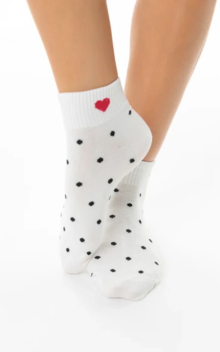 LimLim- Short Polka Heart Socks - accessories