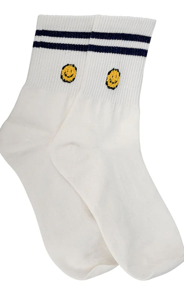 LimLim- Small Smiley Stripe Sock - accessories
