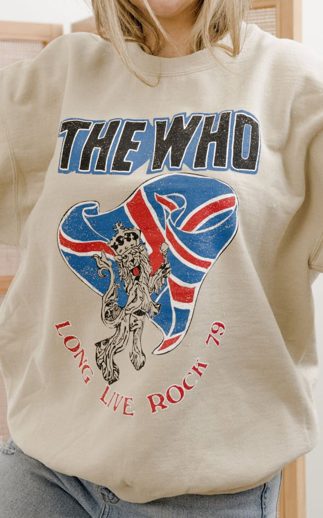 LivyLu- The Who Long Live Rock Sand Thrifted Graphic