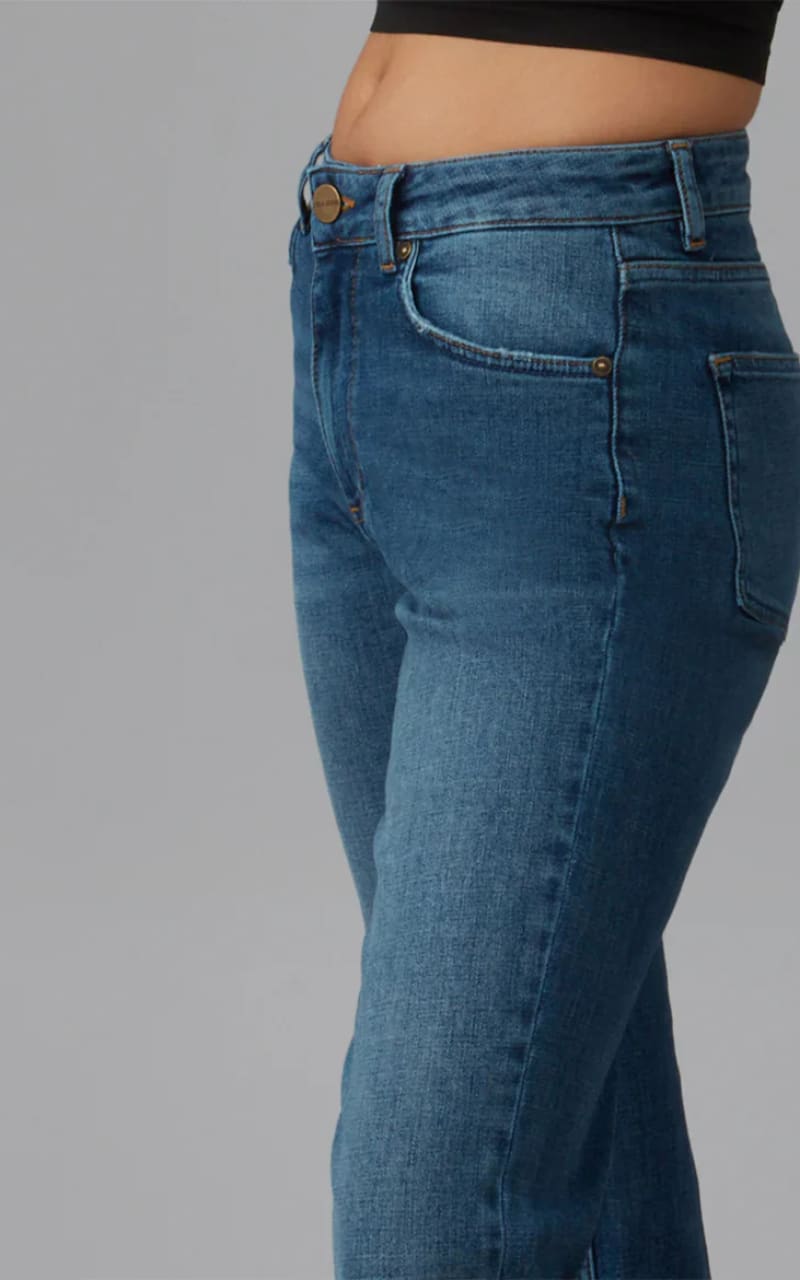 Lola Jeans- Denver High Rise Straight Leg Jeans in Dim Sky