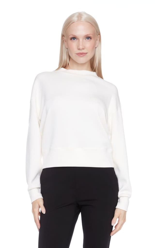 ILTM- Alessia Solid Butter Sweatshirt - Ivory / XS