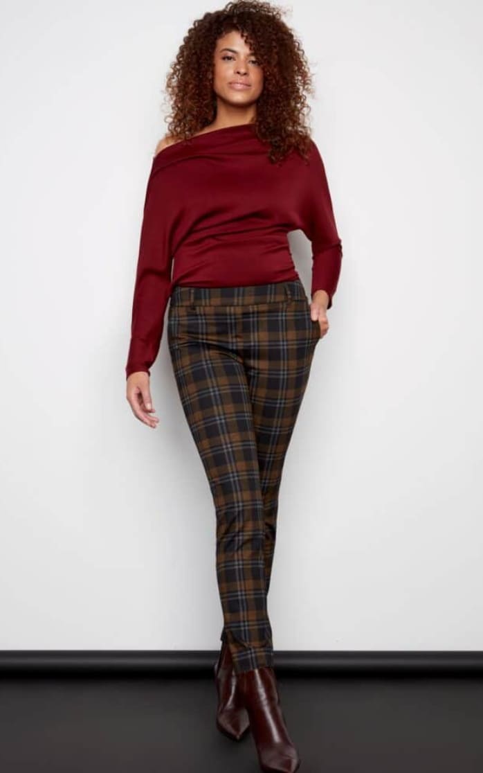 ILTM - Scottie Baltimore Plaid Ponte Full Length Pant