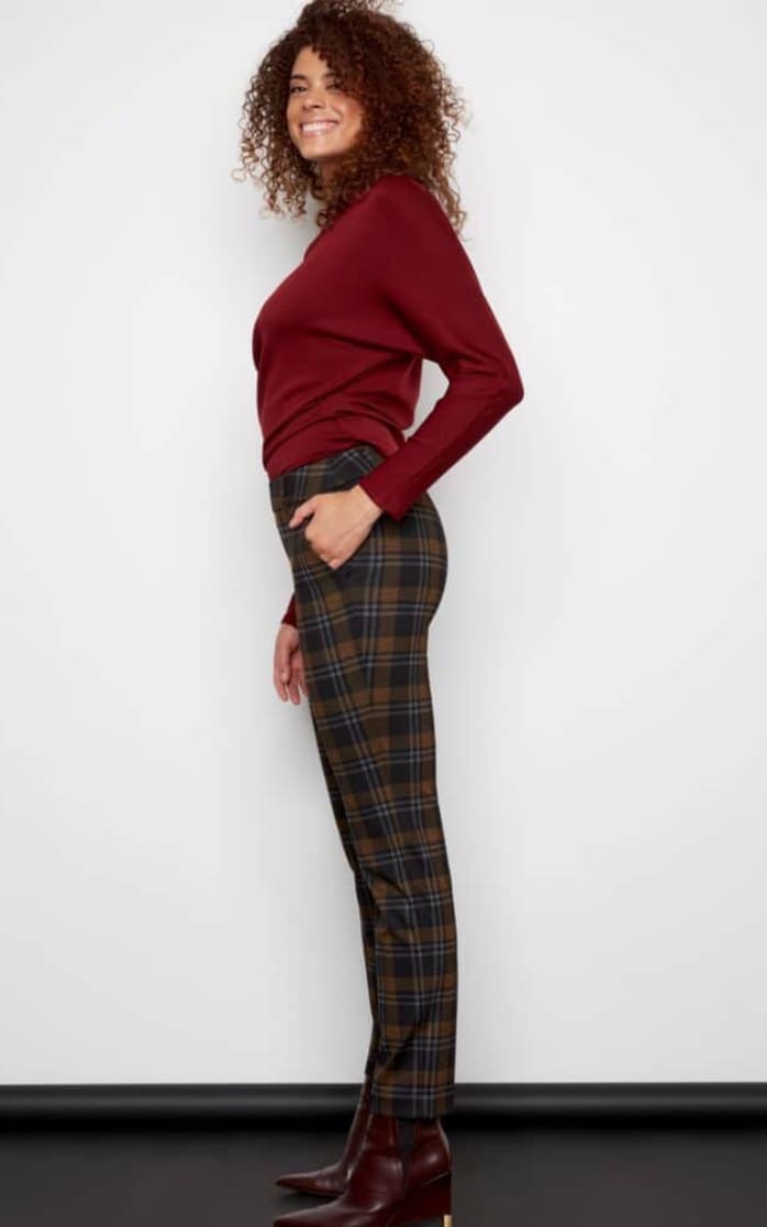 ILTM - Scottie Baltimore Plaid Ponte Full Length Pant
