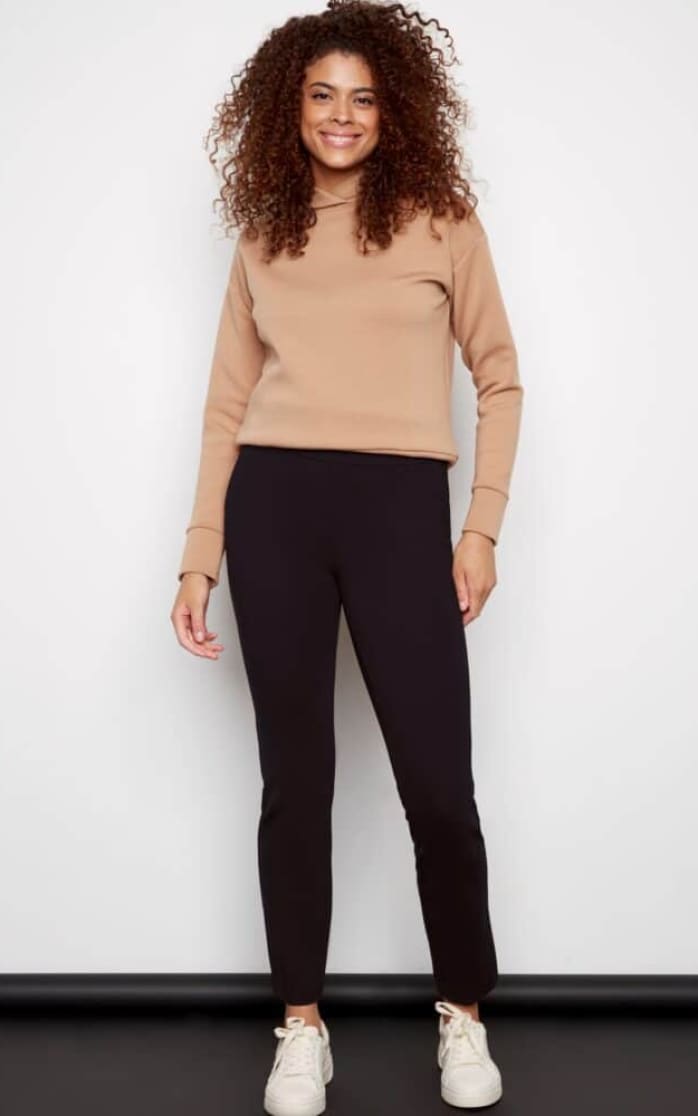 ILTM- Scottie Solid Ponte Slim Full Length Pant