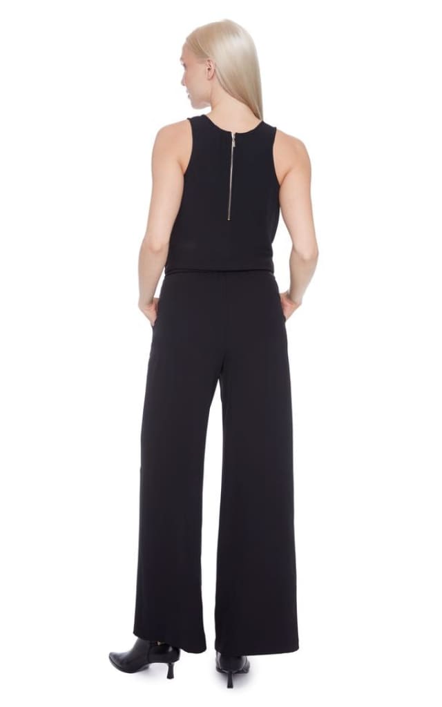 ILTM- Touria Solid Vegan Silk Wide Leg Trouser - Pant
