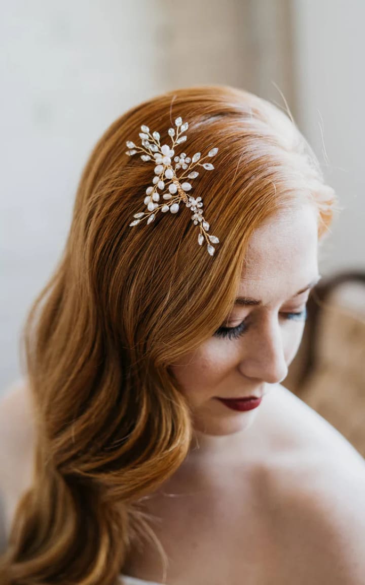 Luna + Stone - Gia Hair Comb in Gold - jewelry