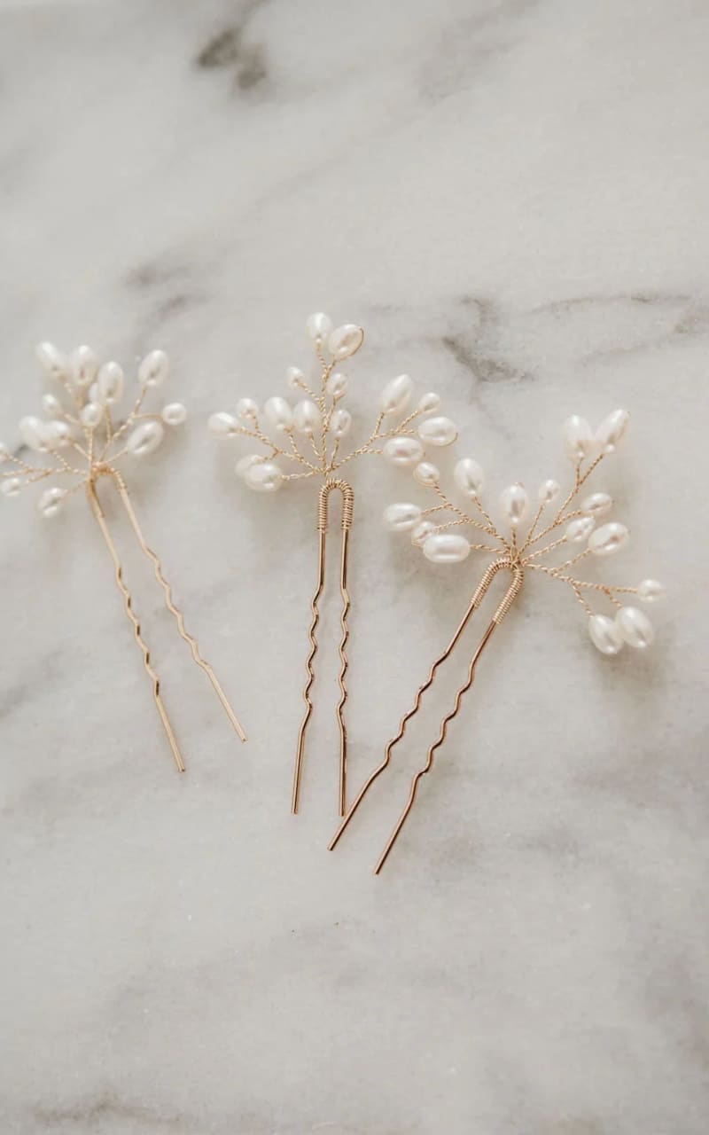 Luna & Stone - Hadera Hair Pins { Set of Three } - jewelry