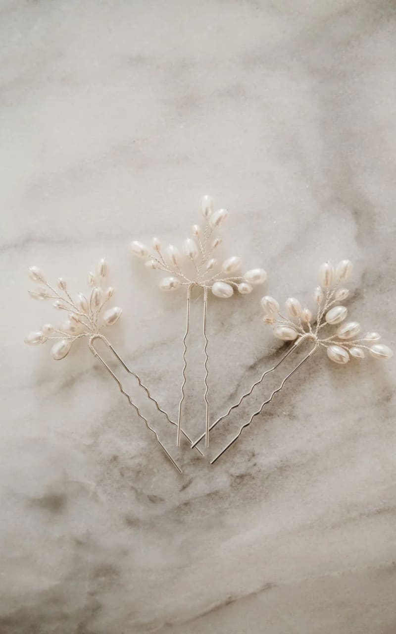 Luna & Stone - Hadera Hair Pins { Set of Three } - jewelry