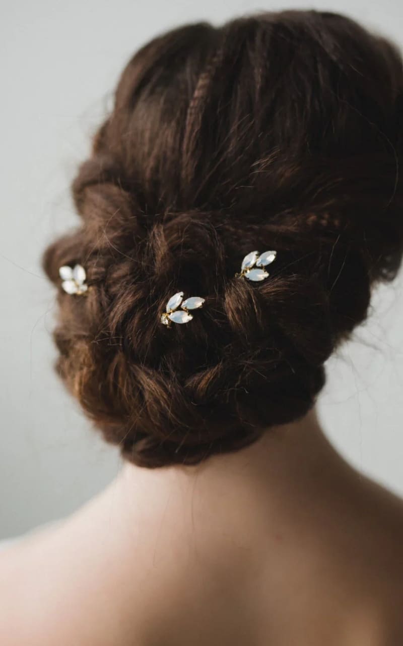 Luna & Stone - Opal Hair Pins { Set of Three } - jewelry