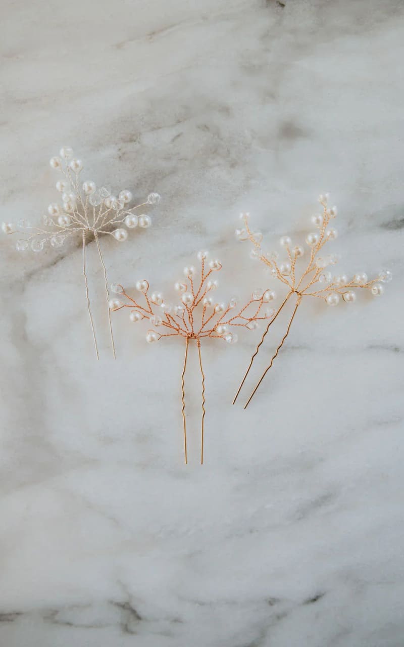 Luna & Stone - Poppy Hair Pins { Set of Two } - jewelry