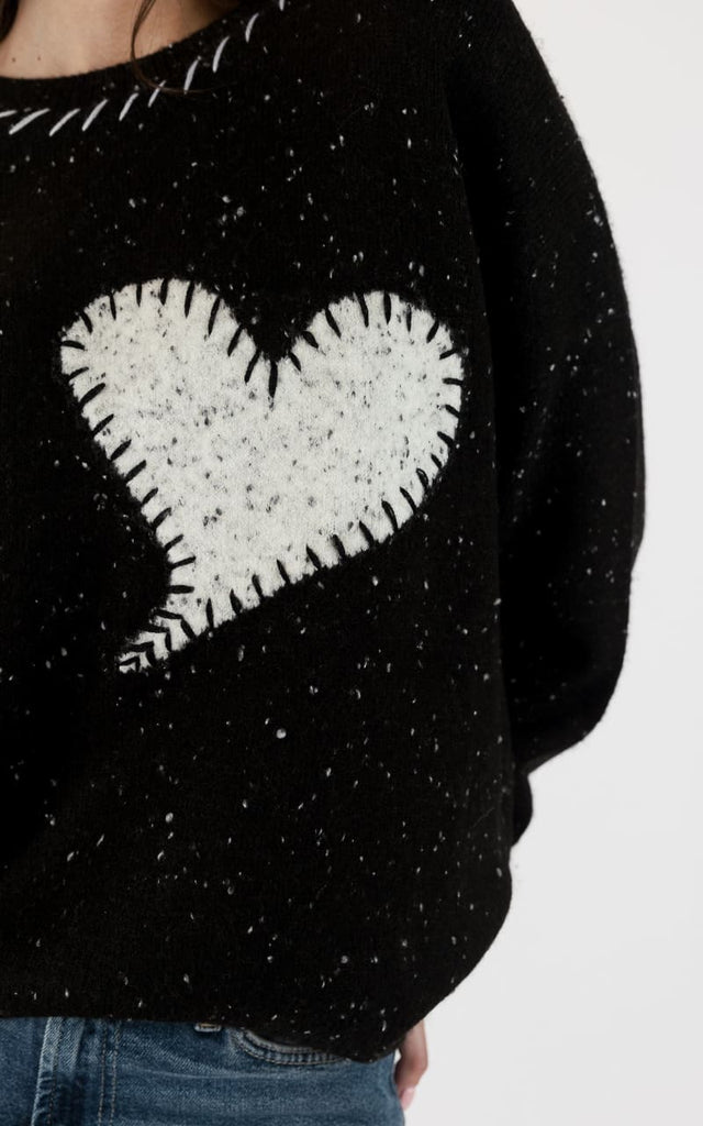 Lyla + Luxe- Heart Sweater - sweater