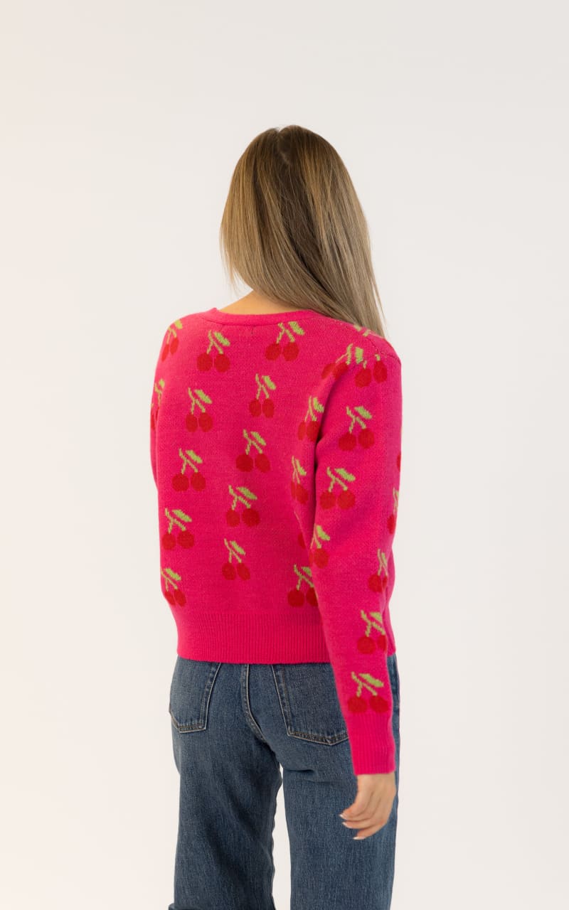 Lyla + Luxe Kailie Cherry Cardigan SWEATER & SWEATSHIRT