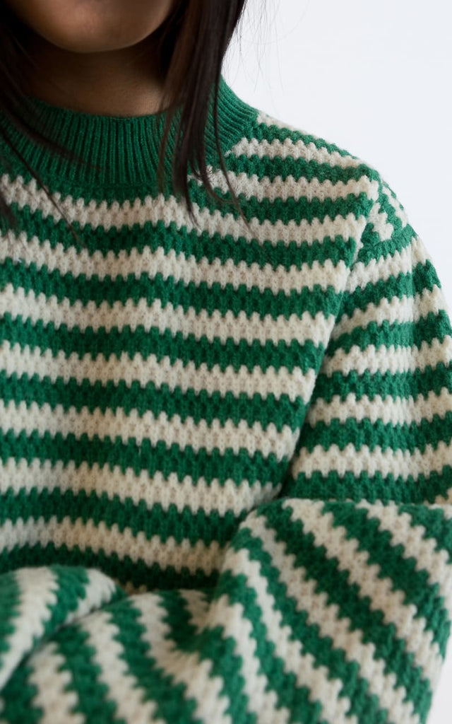 Lyla + Luxe- Kitten Stripped Sweater - sweater