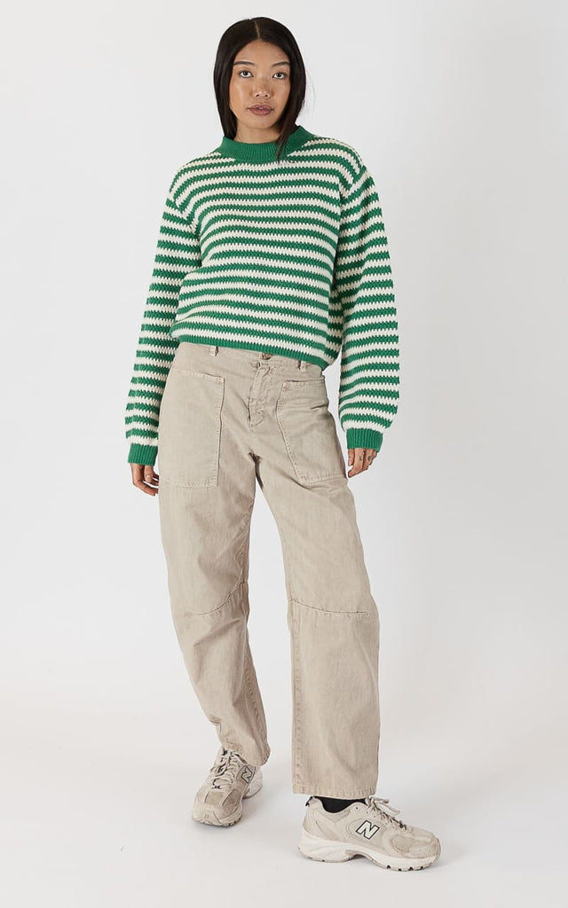 Lyla + Luxe- Kitten Stripped Sweater - sweater