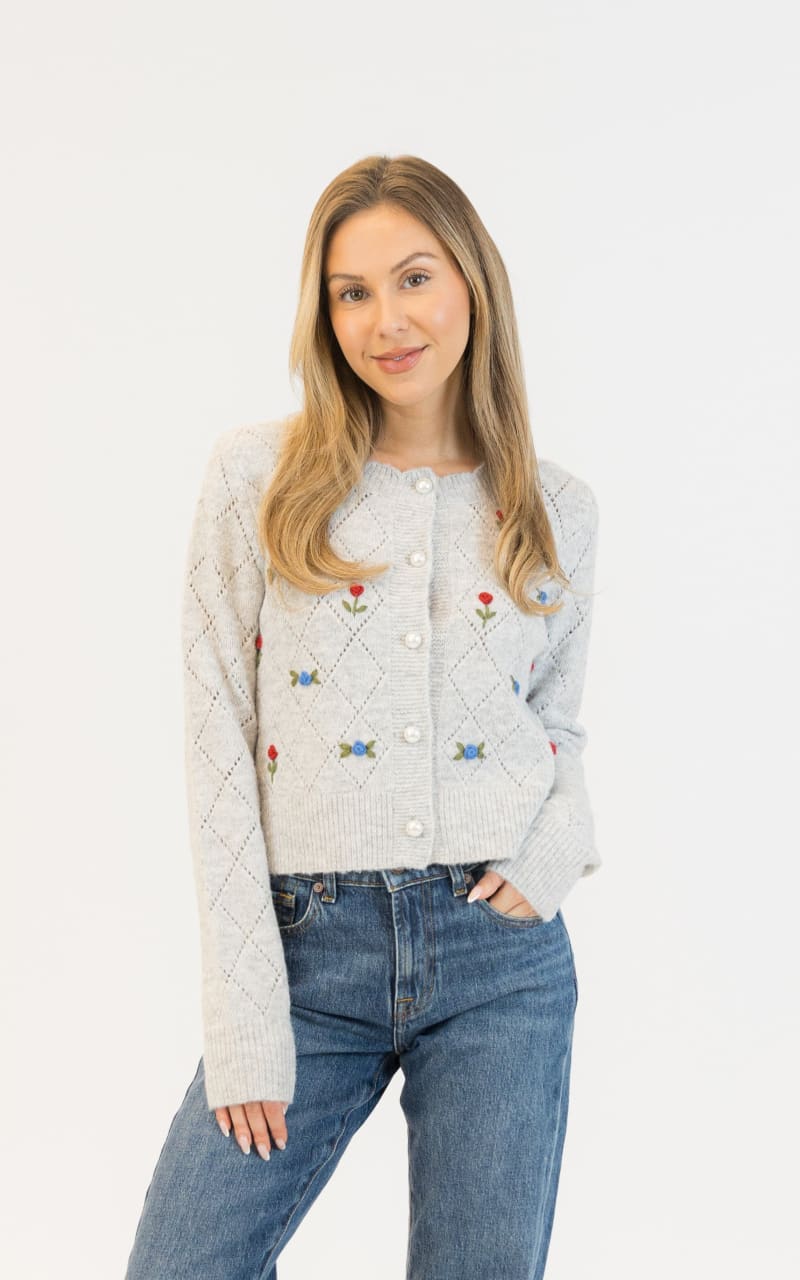 Lyla + Luxe Lacey Rose Eco Cardigan SWEATER & SWEATSHIRT