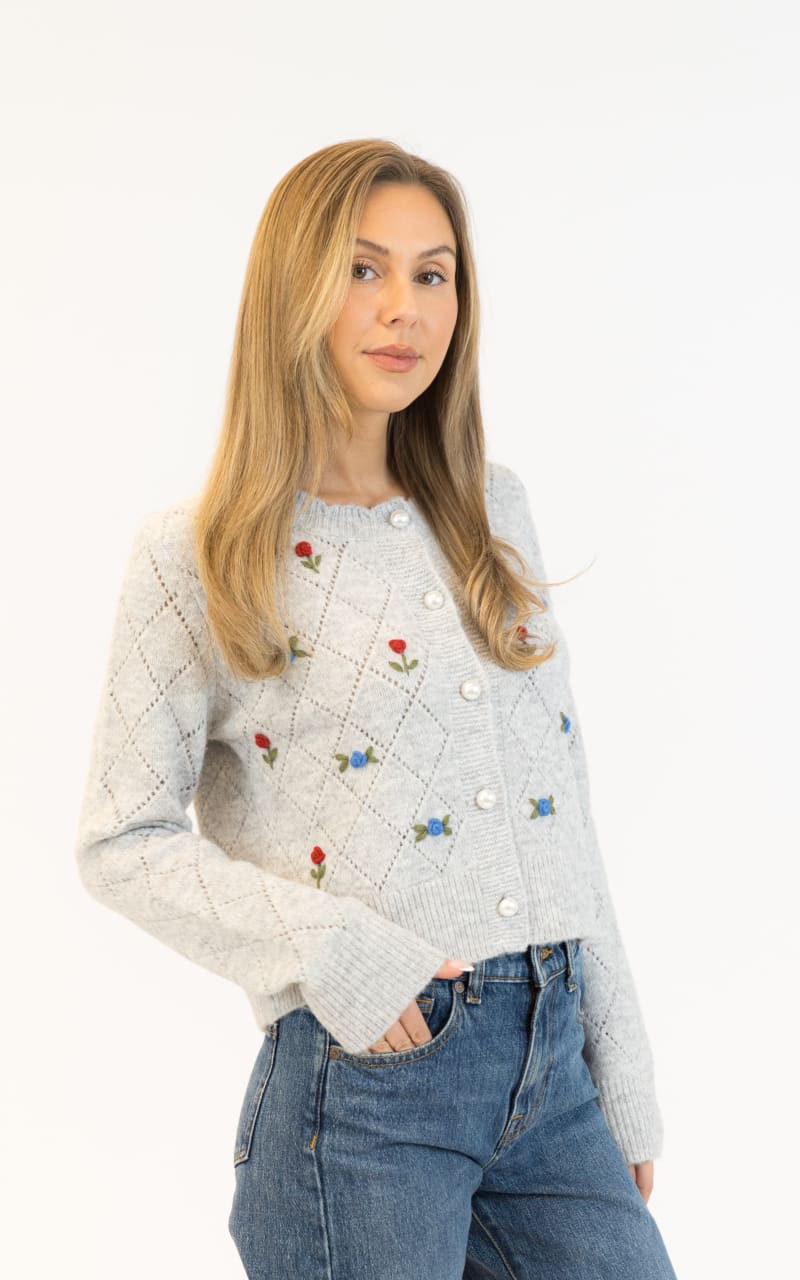 Lyla + Luxe Lacey Rose Eco Cardigan SWEATER & SWEATSHIRT