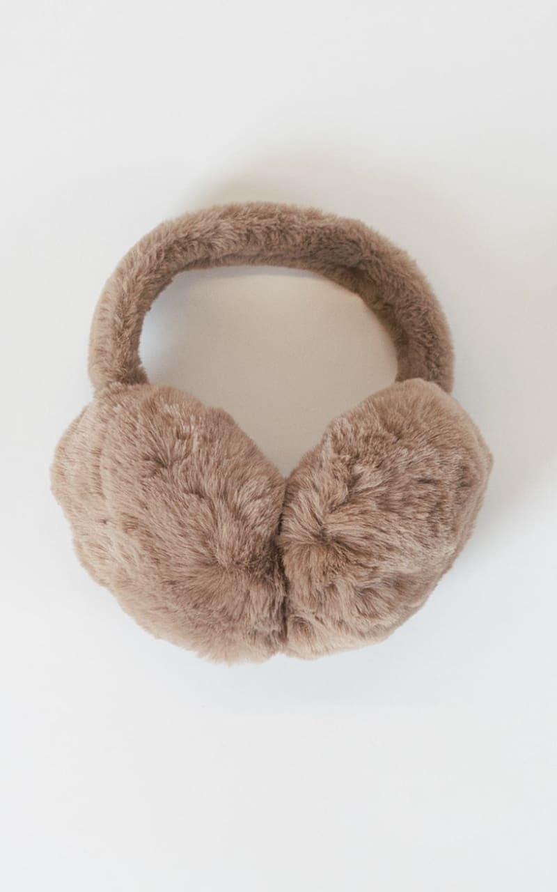 Lyla + Luxe- Fuzzy Earmuffs - Driftwood - accessories