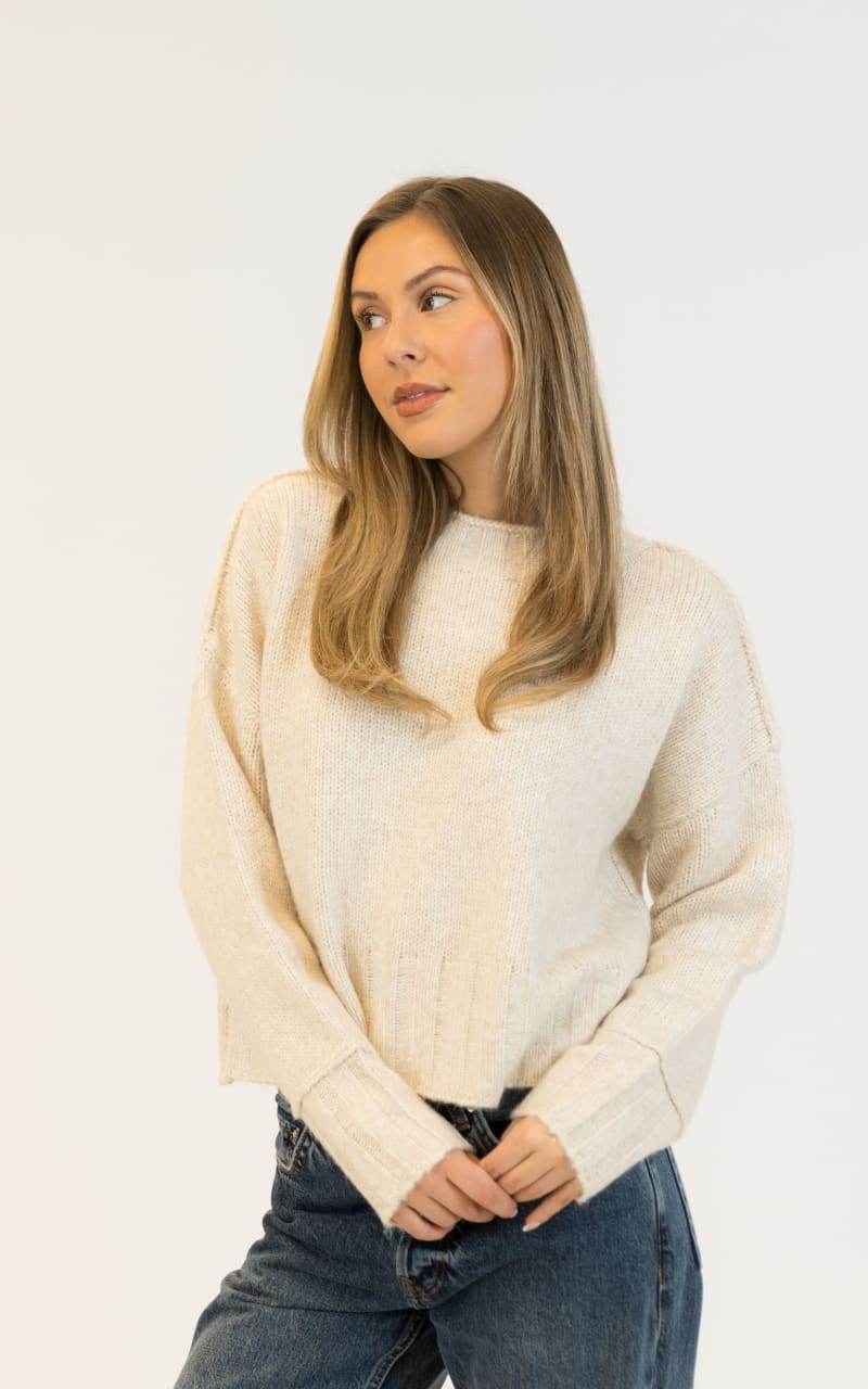 Lyla + Luxe Timmy Crewneck Sweater Champagne / XS SWEATER &