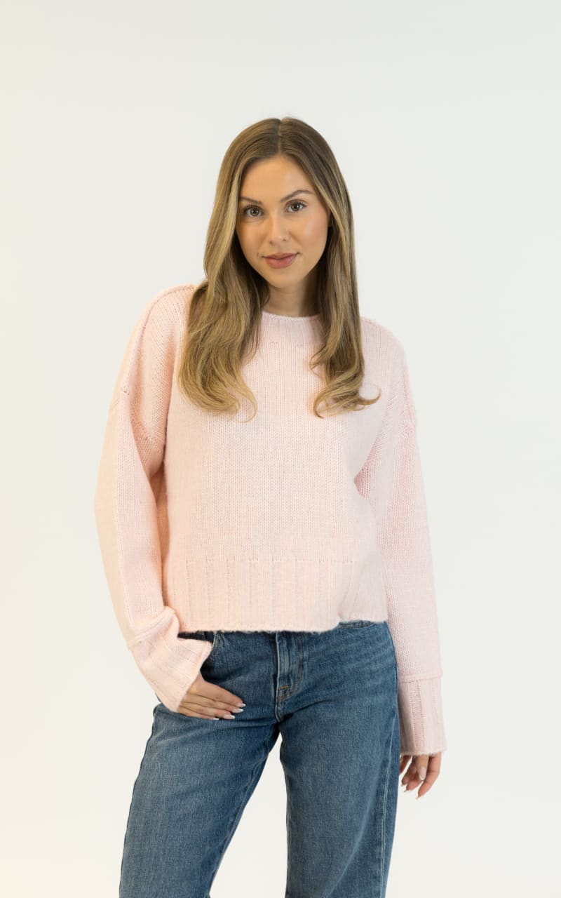 Lyla + Luxe Timmy Crewneck Sweater Pink Tulle / XS SWEATER