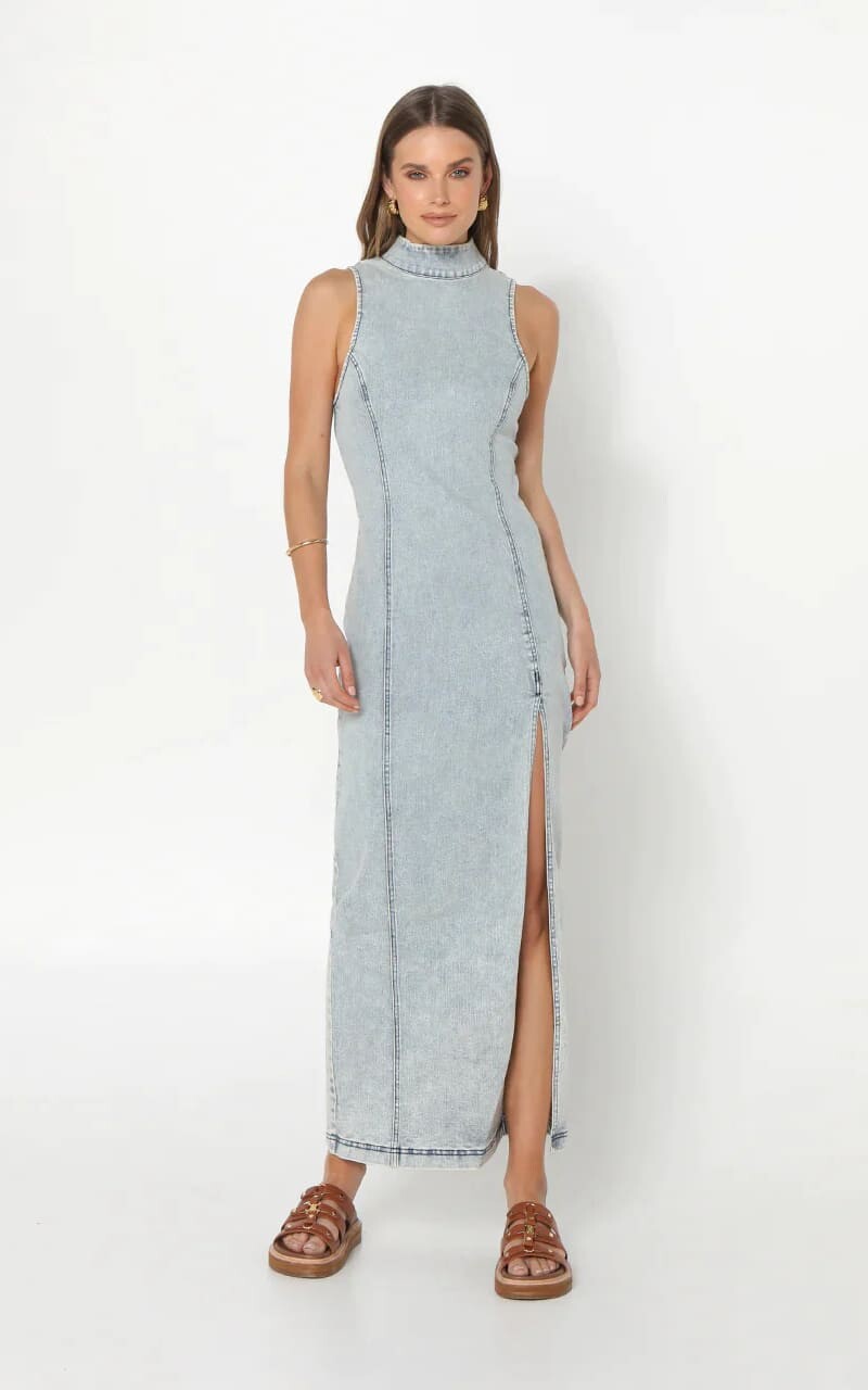 Madison The Label - Belle Denim Maxi Dress - Dresses