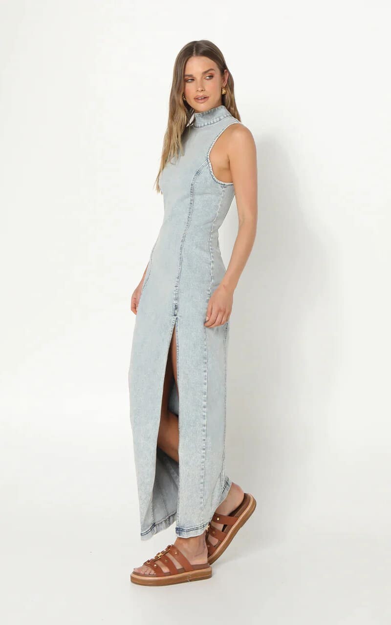 Madison The Label - Belle Denim Maxi Dress - Dresses