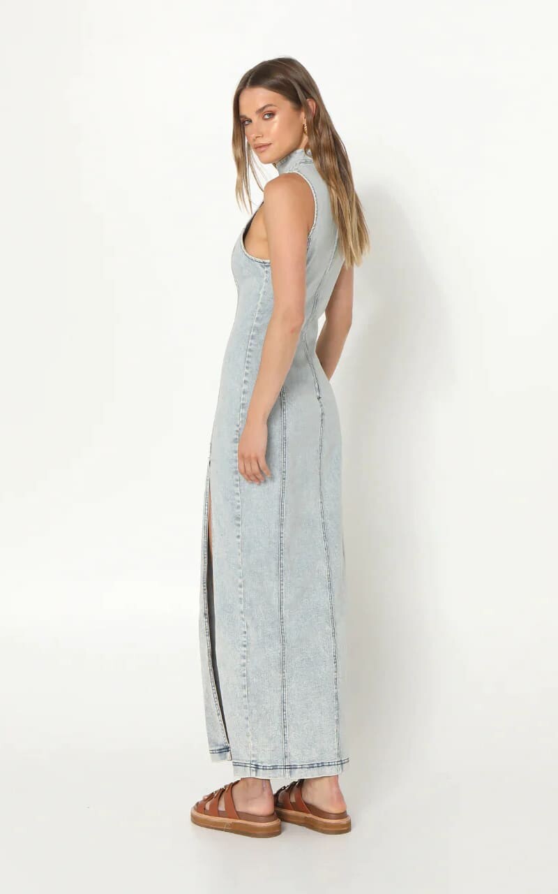 Madison The Label - Belle Denim Maxi Dress - Dresses