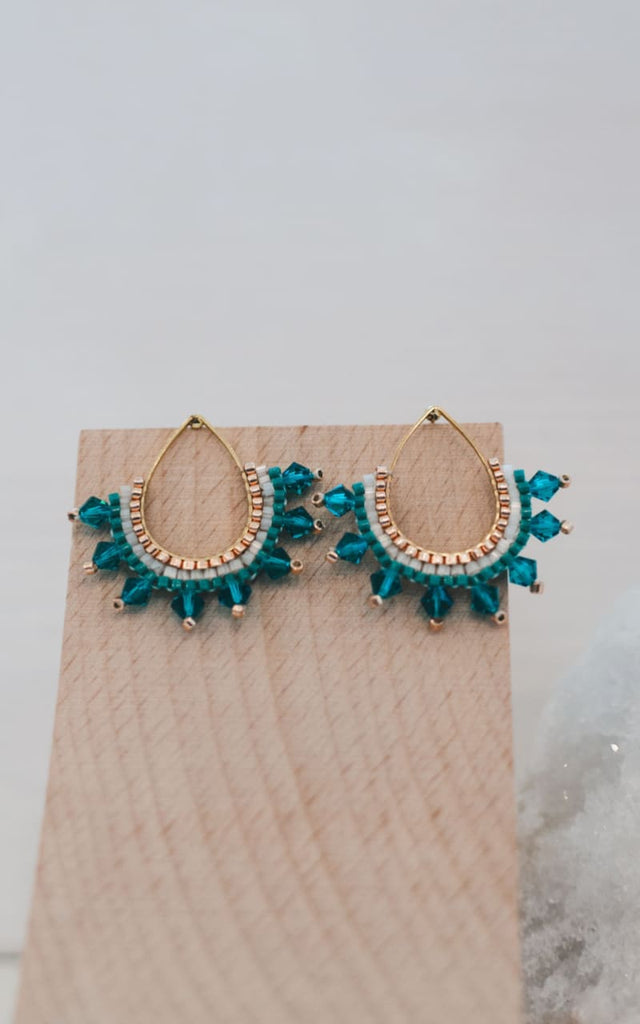 Mamawi Creations - Aura Studs Teal jewelry
