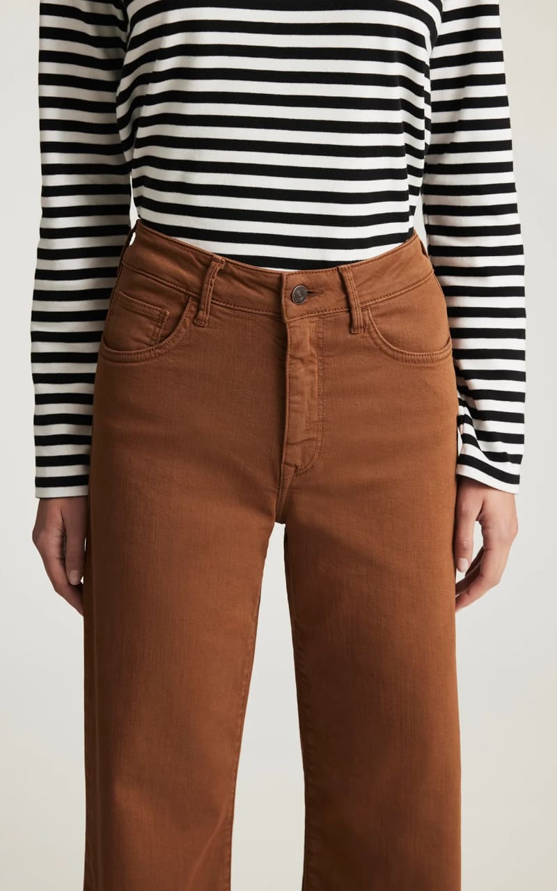 Mavi- Alena High Rise Wide Leg in Camel Flex Blue - denim