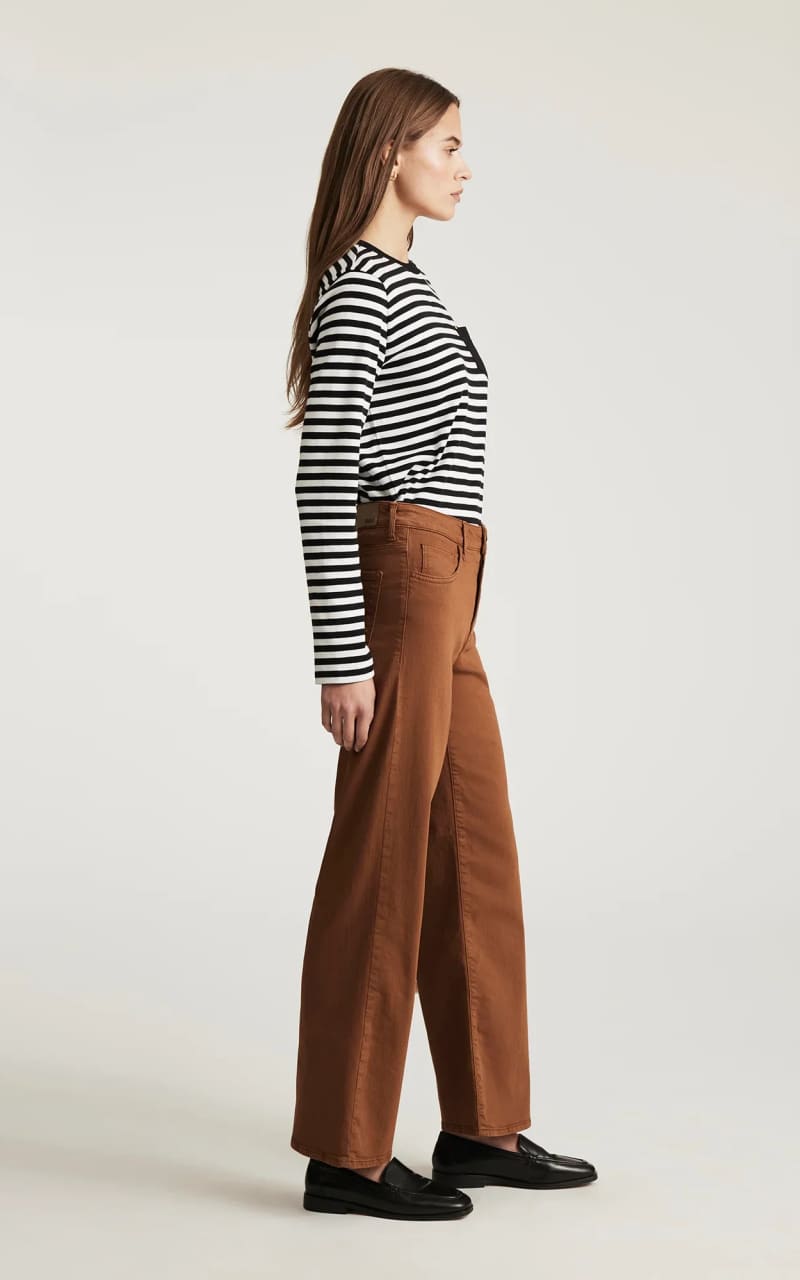 Mavi- Alena High Rise Wide Leg in Camel Flex Blue - denim