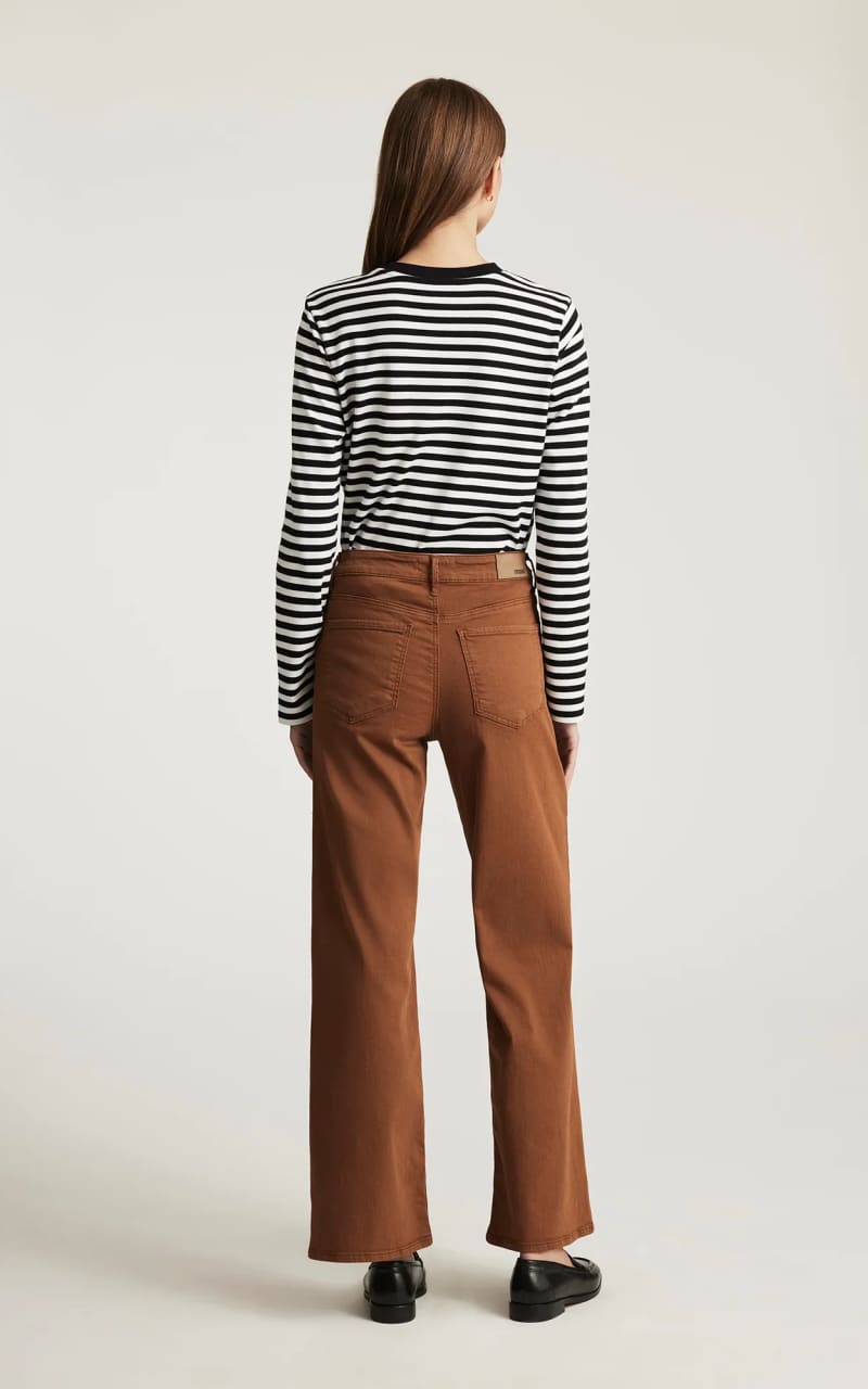 Mavi- Alena High Rise Wide Leg in Camel Flex Blue - denim