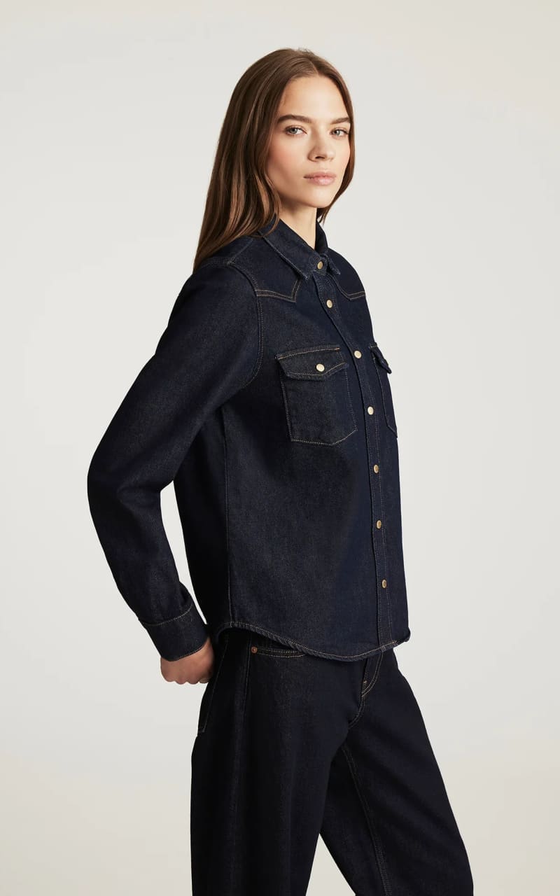 Mavi- Angela Denim Shirt in Rinse Classic - Blouses & Tops