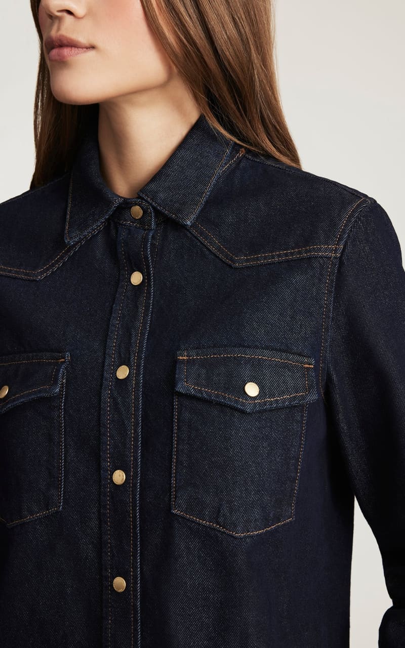 Mavi- Angela Denim Shirt in Rinse Classic - Blouses & Tops