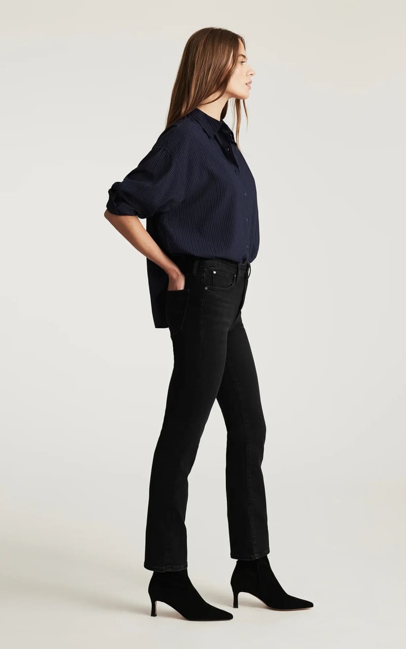 Mavi - Kendra Straight Leg Jeans in Dark Smoke Flex Blue