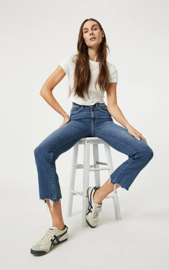 Mavi - Anika Cropped Flare Jeans - denim