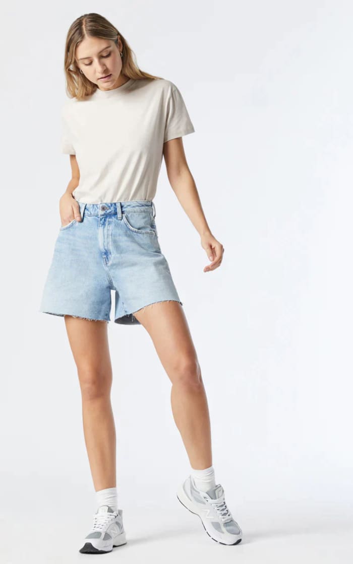 Selina frayed hem denim Bermuda shorts, Mavi, Shop Women's Bermuda Shorts  Online in Canada