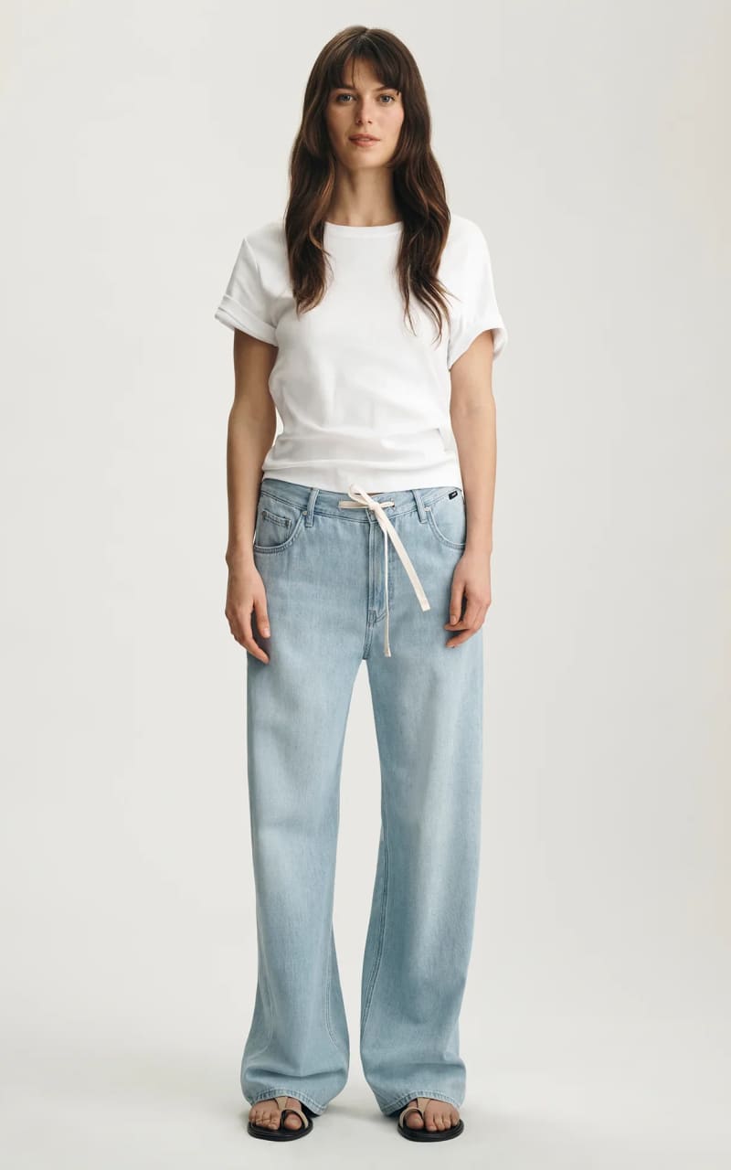 Mavi- Nella Wide Leg Jeans in Bleached Well Blue - denim