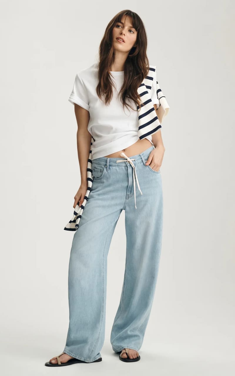 Mavi- Nella Wide Leg Jeans in Bleached Well Blue - denim