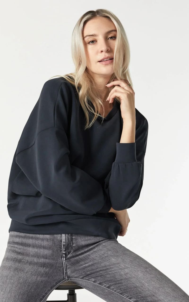 Mavi- Oversized Luxe Touch Tencel™ Sweatshirt - SWEATER &