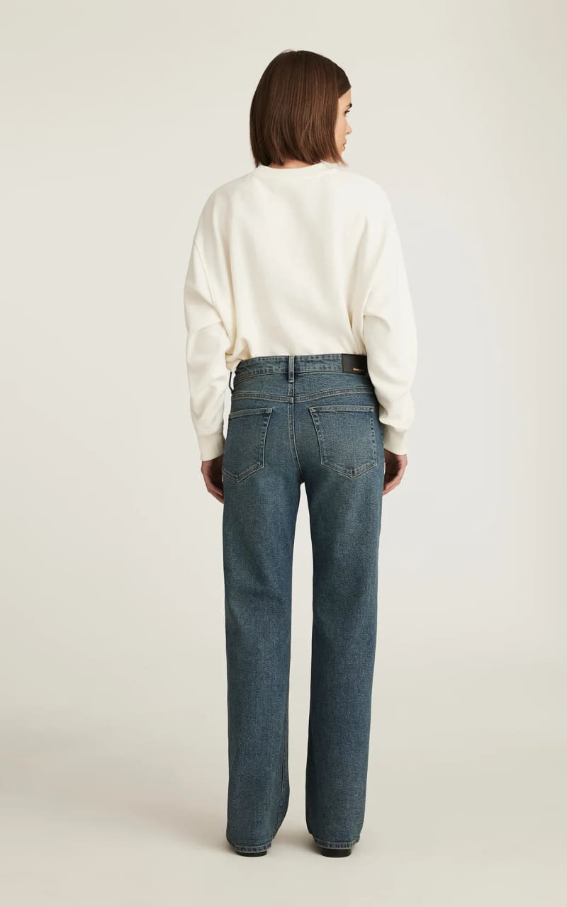 Mavi- Taylor High Rise Straight Leg Jean in Mid Used Gold