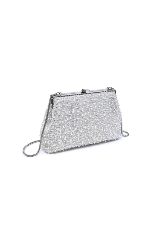 Urban Expression- Glitz Evening Bag in Ivory