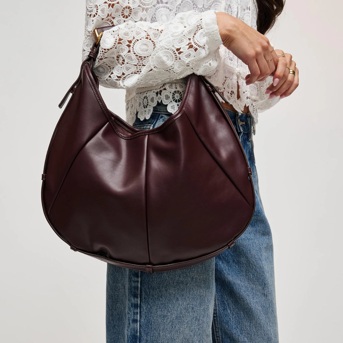 Urban Expressions- McCarthy Large Hobo in Wine