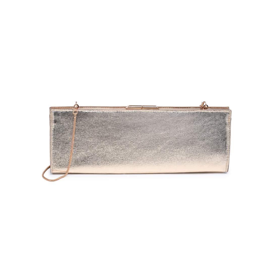 Urban Expressions- Nazlee Metallic Clutch in Gold