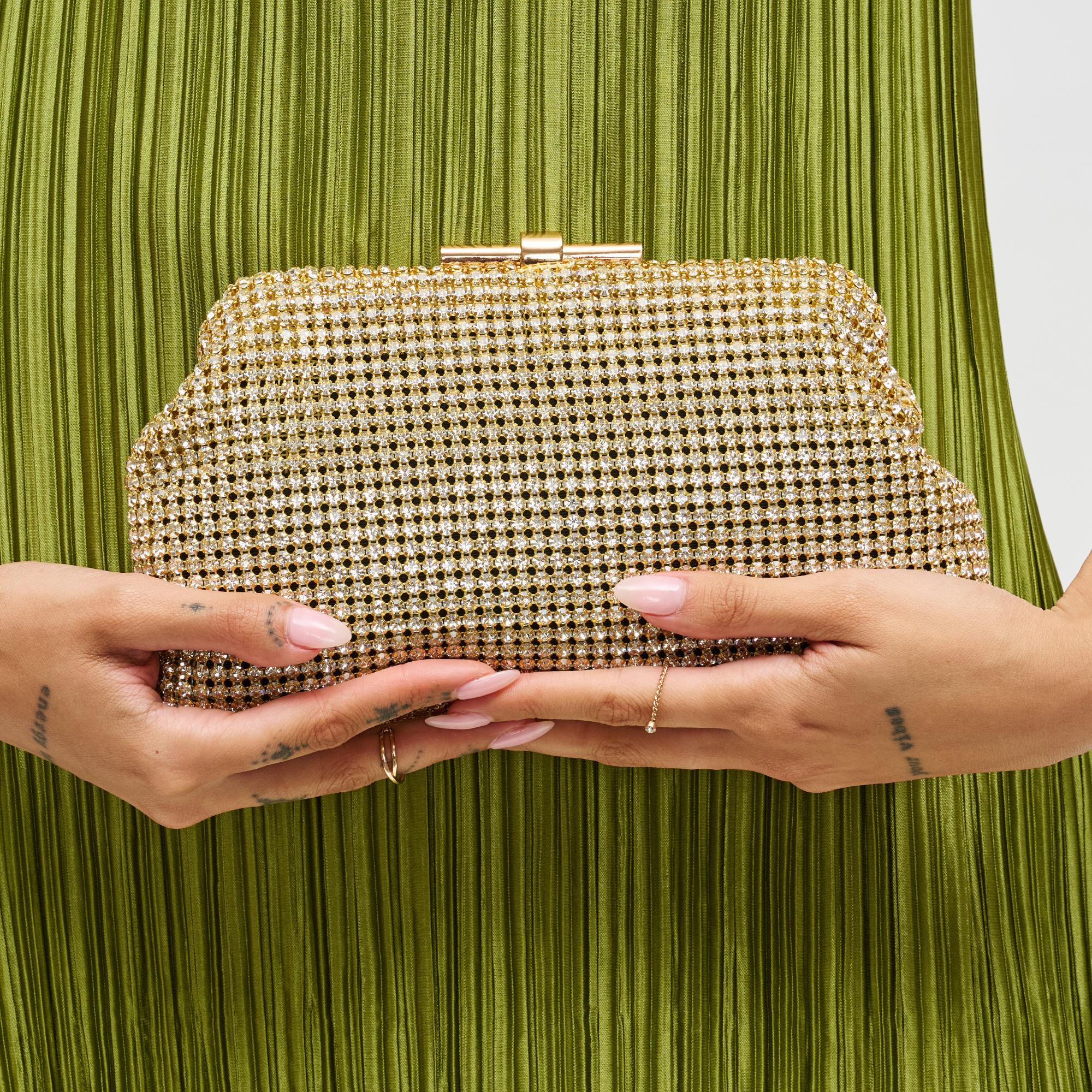 Urban Expression- Delfina Evening Bag in Gold