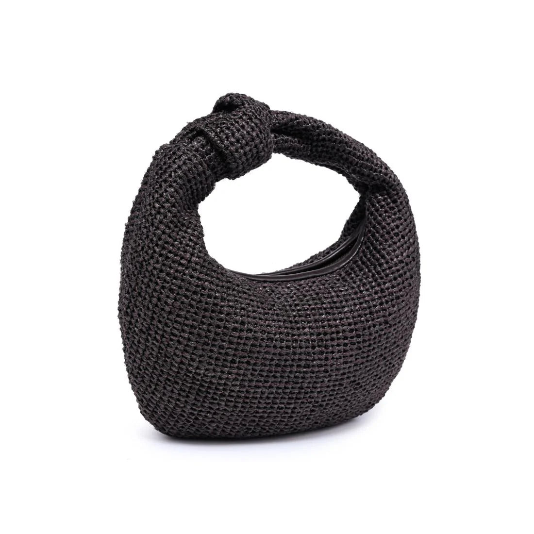 Urban Expressions- Tracy Straw Love Knot Clutch in Chocolate
