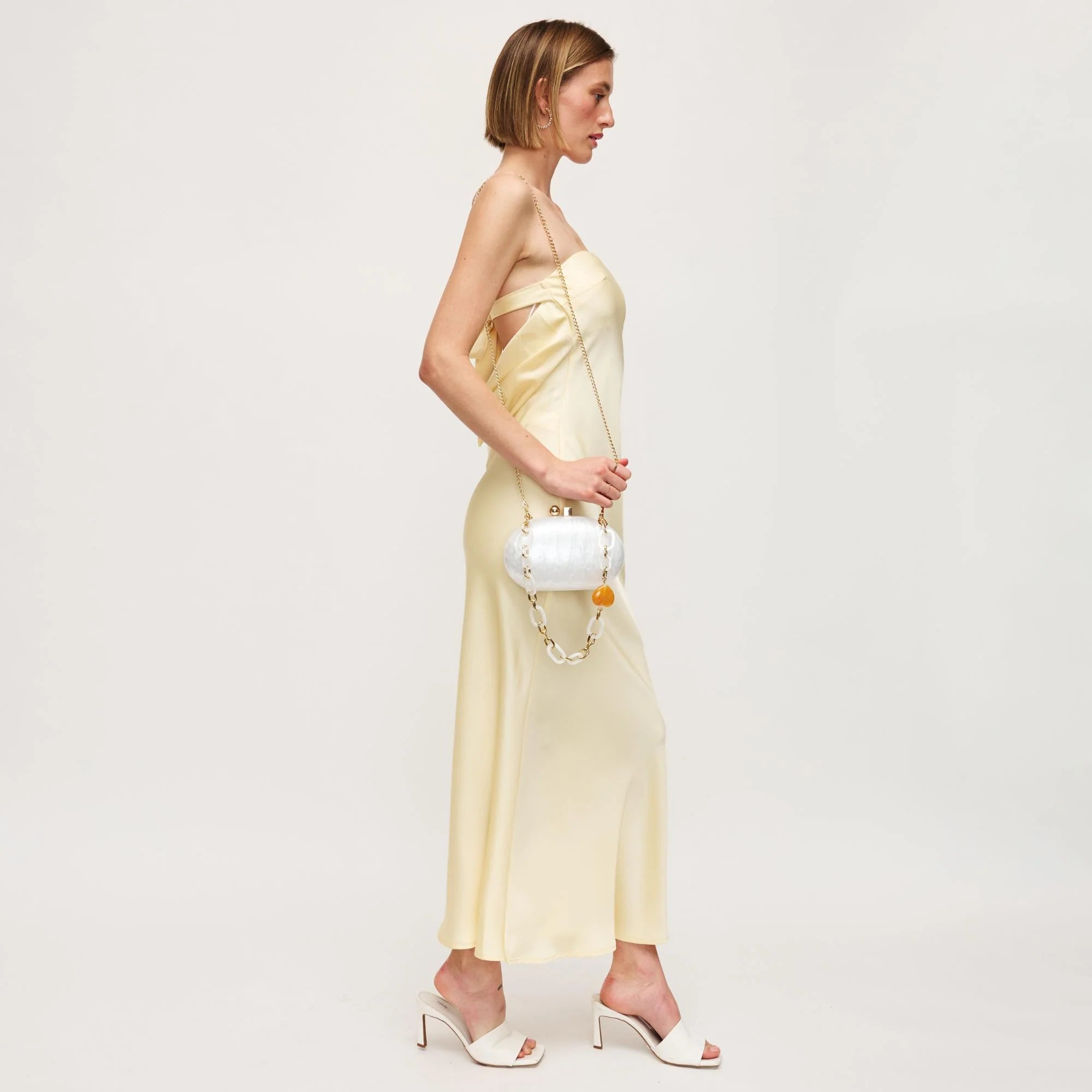 Urban Expression- Tamberla Evening Bag in Ivory