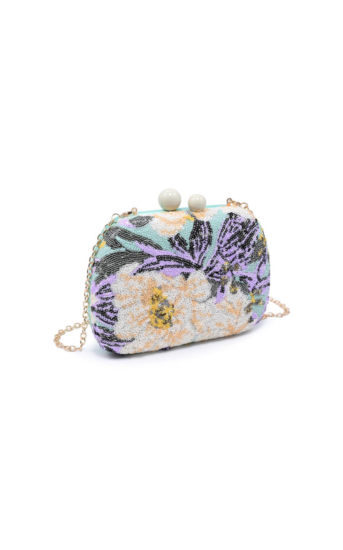 Urban Expression- Ryder Evening Bag in Green Multi