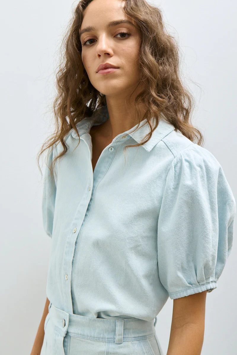 Melissa Nepton- Azeli Blouse in Super Bleached
