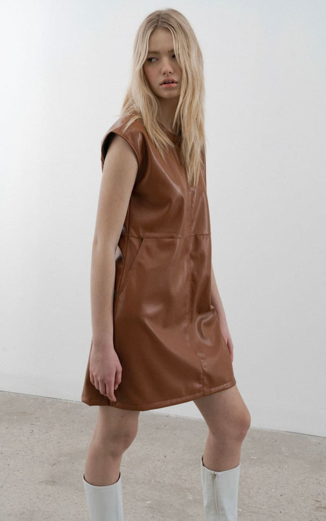Melissa Nepton- Cassie Faux Leather Dress - dress